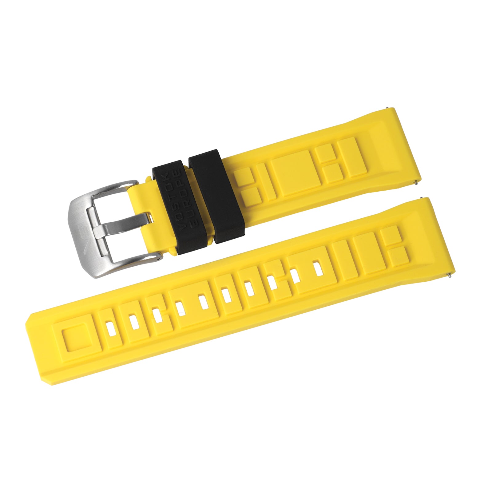 SYSTEMA PERIODICUM YELLOW SILICONE STRAP - POLISHED BUCKLE