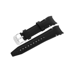 ATOMIC AGE BLACK LEATHER STRAP - MATT BUCKLE