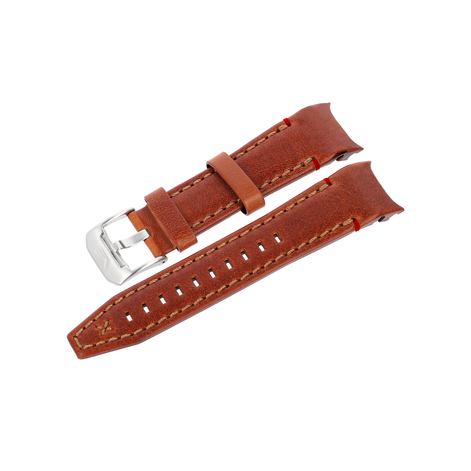 ATOMIC AGE BROWN LEATHER STRAP - MATT BUCKLE