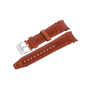 ATOMIC AGE BROWN LEATHER STRAP - MATT BUCKLE