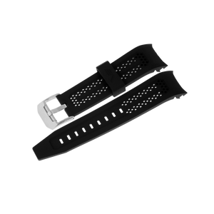 ATOMIC AGE BLACK SILICONE STRAP - MATT BUCKLE