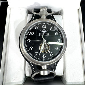 Pramzius Trans-Siberian Railroad Pocket Watch - Black Edition