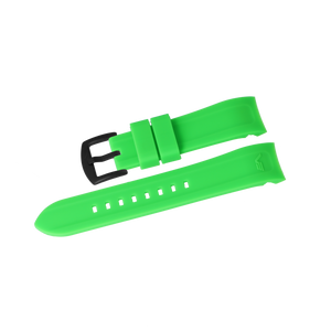 ROCKET N1 GREEN SILICONE STRAP 22mm - BLACK BUCKLE