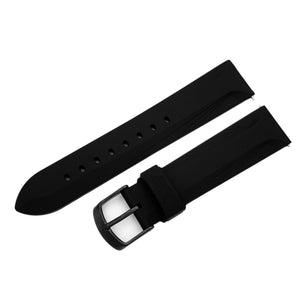 UNDINE BLACK SILICONE STRAP - BLACK BUCKLE