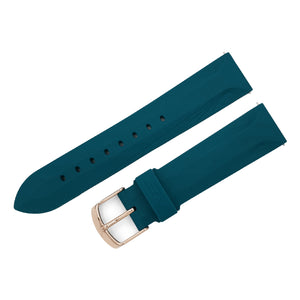 UNDINE TEAL SILICONE STRAP - ROSEGOLD BUCKLE