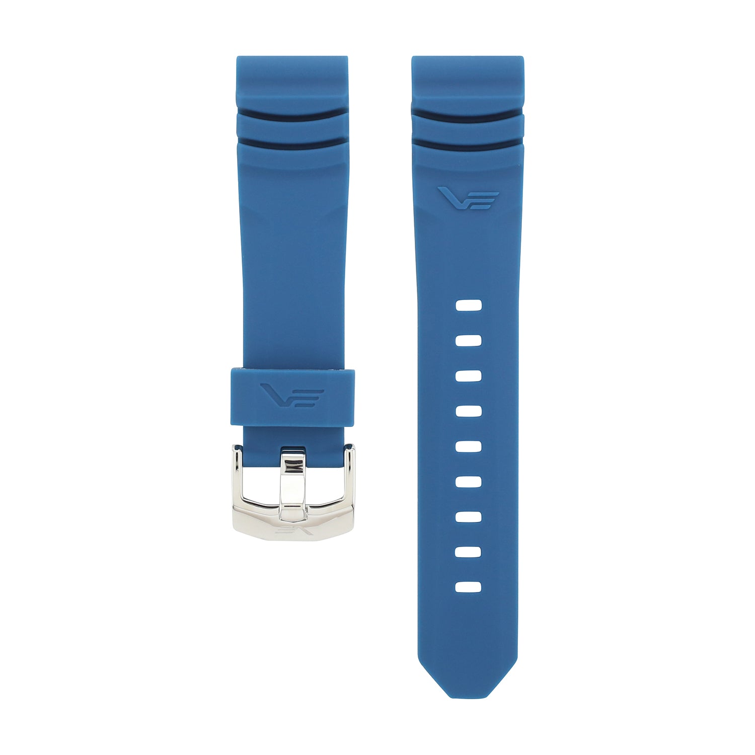 NUCLEAR SUBMARINE BLUE SILICONE STRAP 22mm - POLISHED BUCKLE