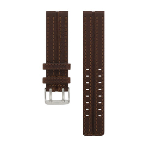 EXPEDITION N1 BROWN LEATHER STRAP 22mm - MATT BUCKLE