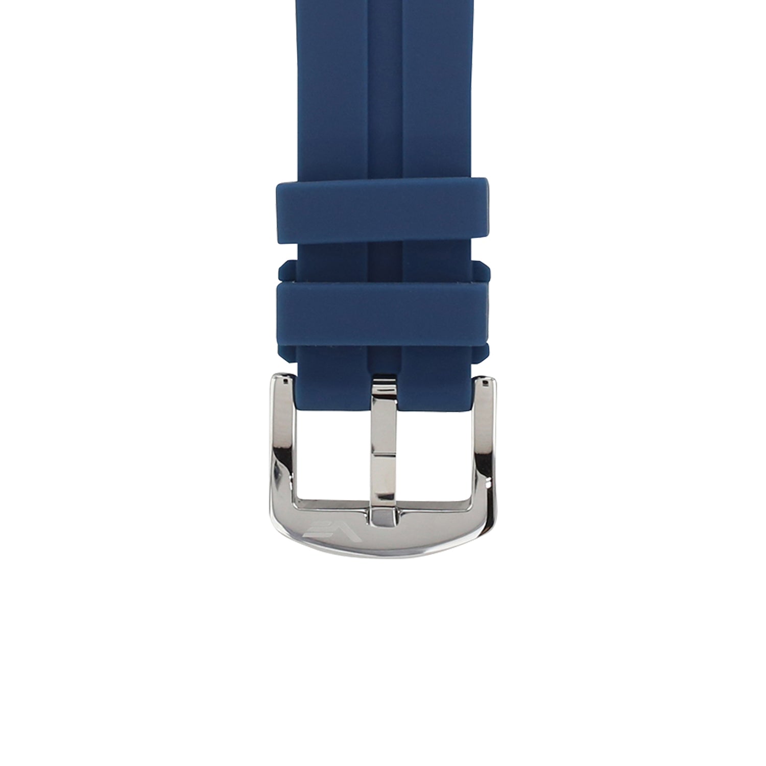 EXPEDITION N1 BLUE SILICONE STRAP 22mm - POLISHED BUCKLE