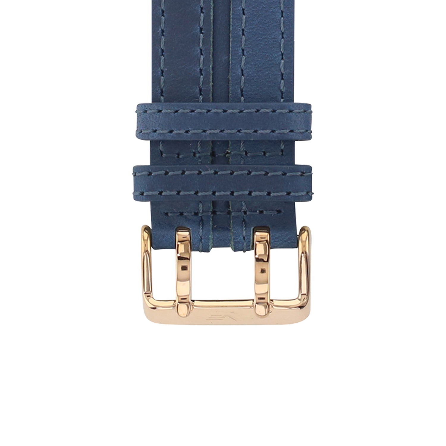EXPEDITION BLUE LEATHER STRAP 24mm - ROSE GOLD BUCKLE