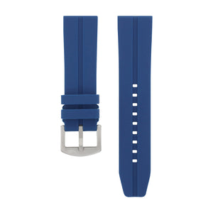 EXPEDITION BLUE SILICONE STRAP 24mm - MATT BUCKLE