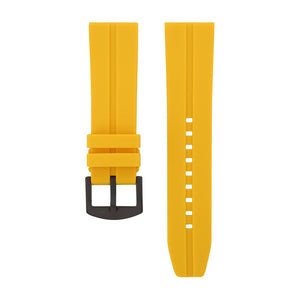 EXPEDITION YELLOW SILICONE STRAP 24mm - BLACK BUCKLE