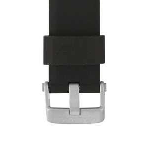 LUNOKHOD 2 BLACK SILICONE STRAP 25mm - MATT BUCKLE