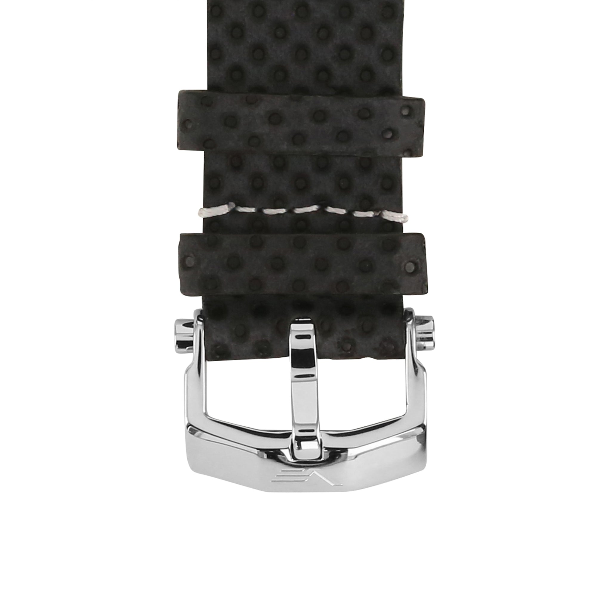 ENERGIA BLACK & WHITE LEATHER STRAP 26mm - POLISHED BUCKLE