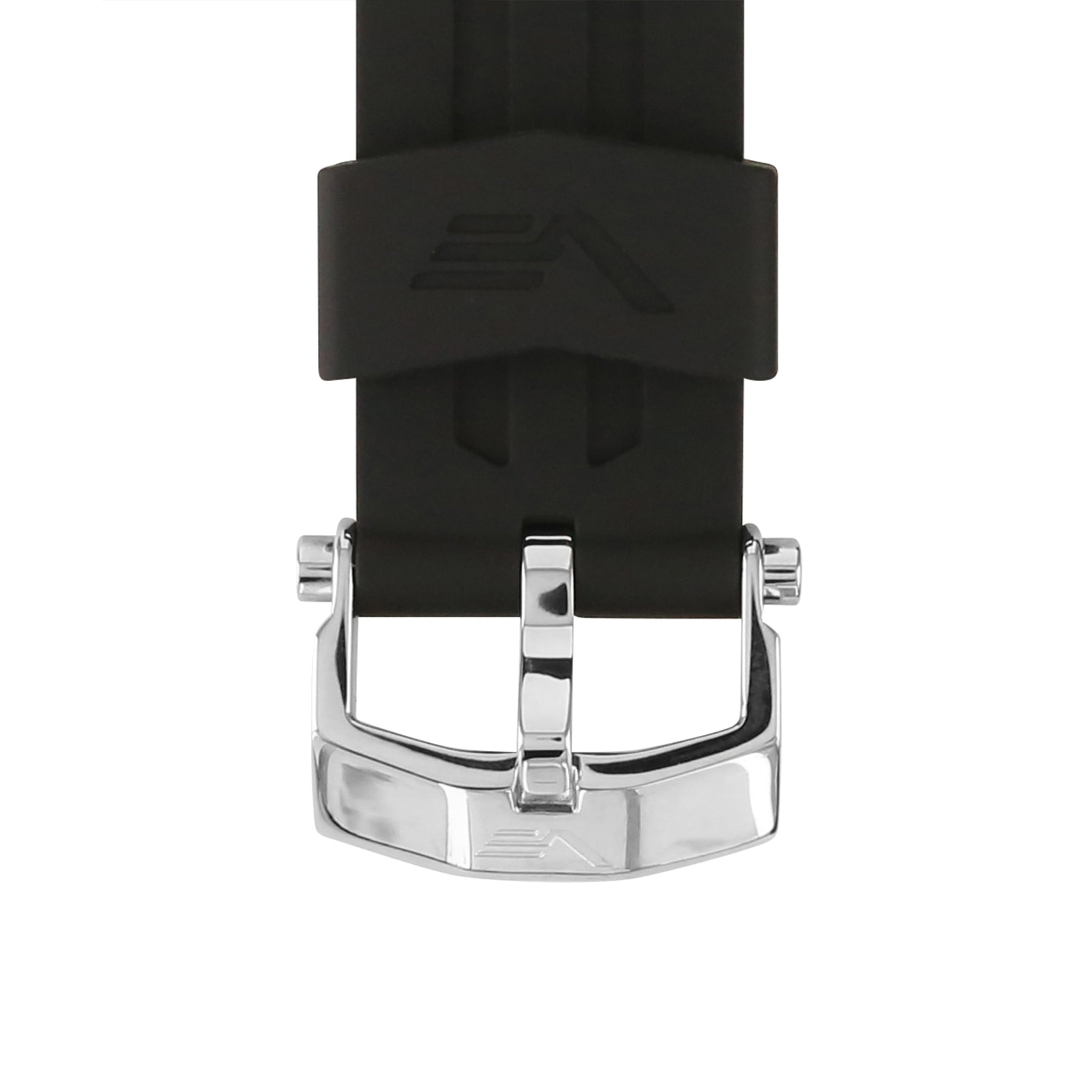 ENERGIA BLACK SILICONE STRAP 26mm - POLISHED BUCKLE
