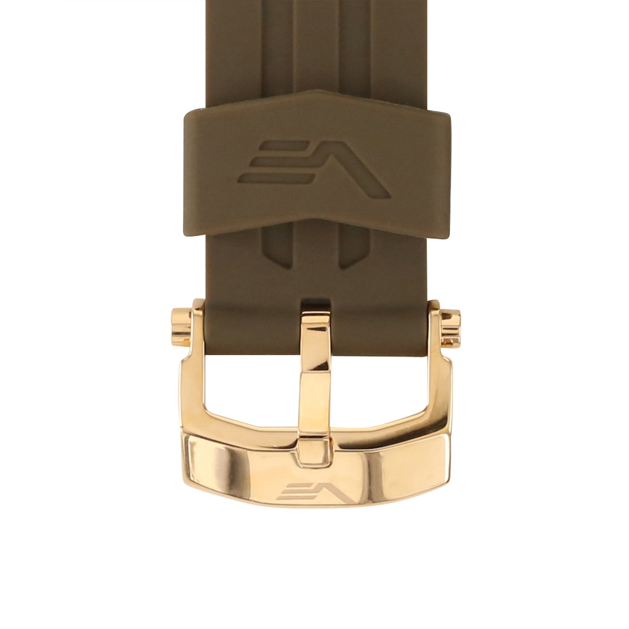 ENERGIA KHAKI SILICONE STRAP 26mm - ROSE GOLD BUCKLE