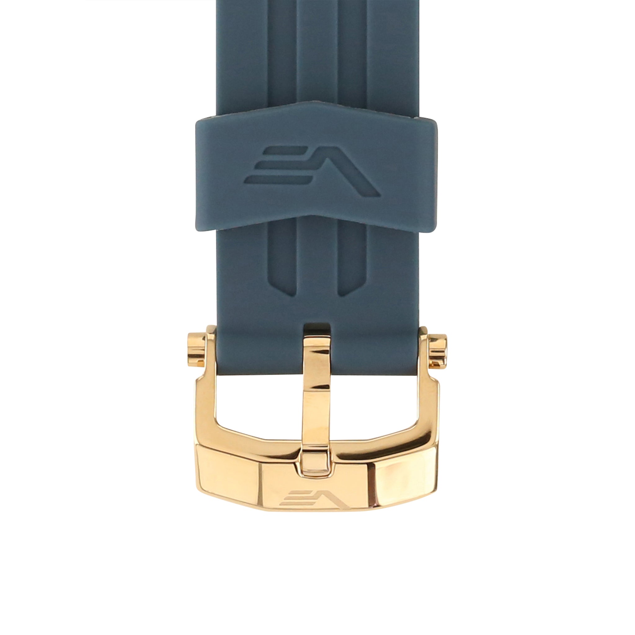 ENERGIA PETROL BLUE SILICONE STRAP 26mm - ROSE GOLD BUCKLE