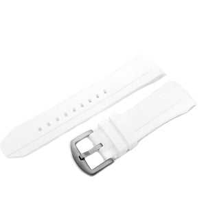 EKRANOPLAN WHITE SILICONE STRAP - MATT BUCKLE