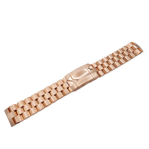 LUNOKHOD 2 ROSE GOLD PVD PLATED STAINLESS STEEL BRACELET 25mm